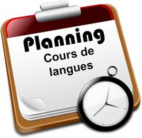 Planning cours de langues